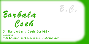 borbala cseh business card